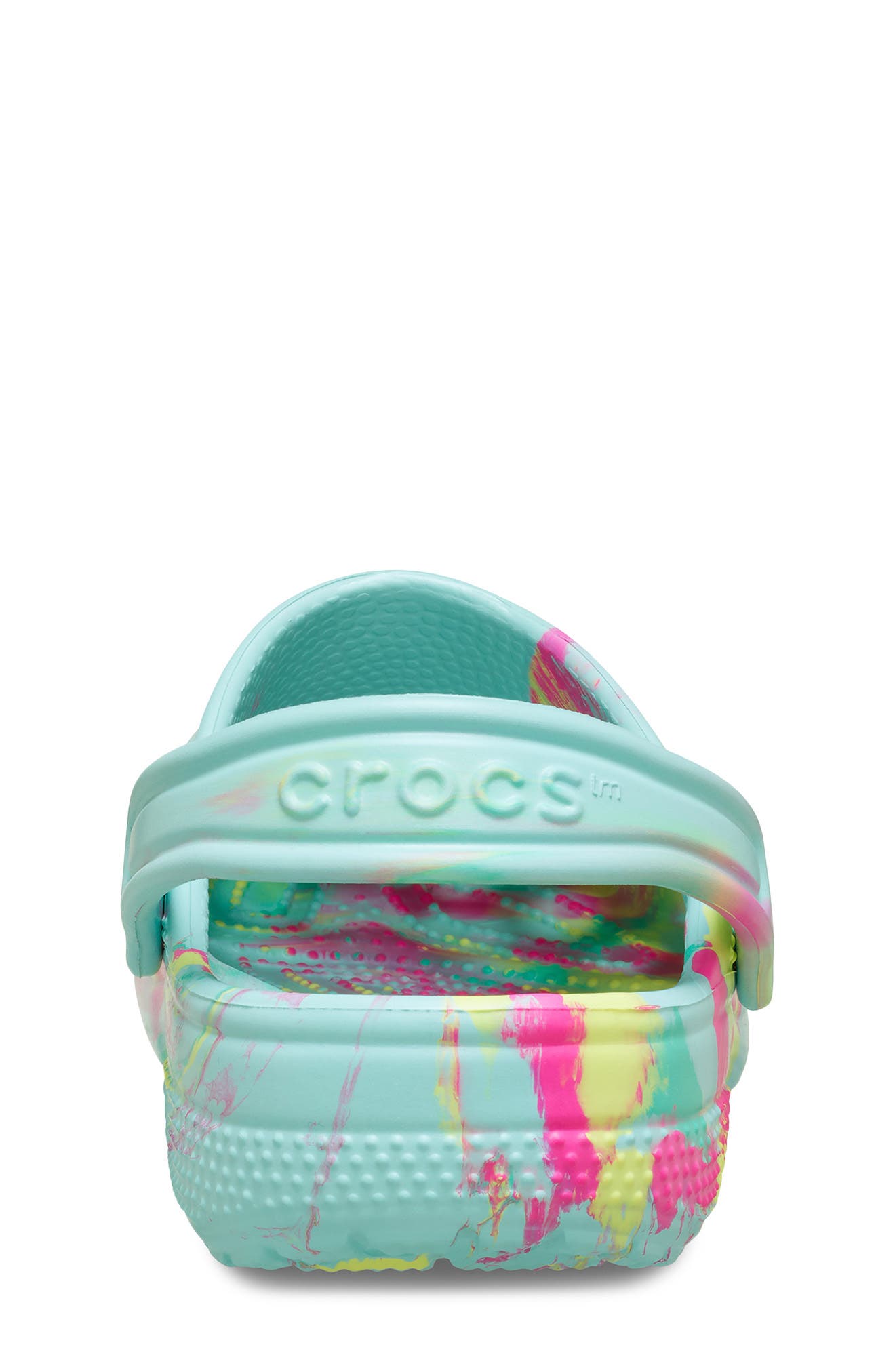 CROCS Kids' Classic Marbled Clog, Alternate, color, Aquamarine Multi