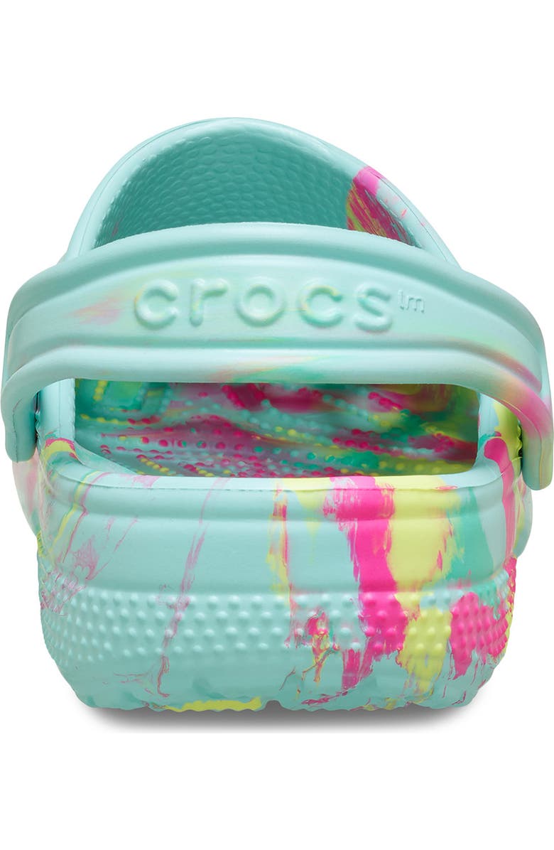 CROCS Kids' Classic Marbled Clog, Alternate, color, Aquamarine Multi