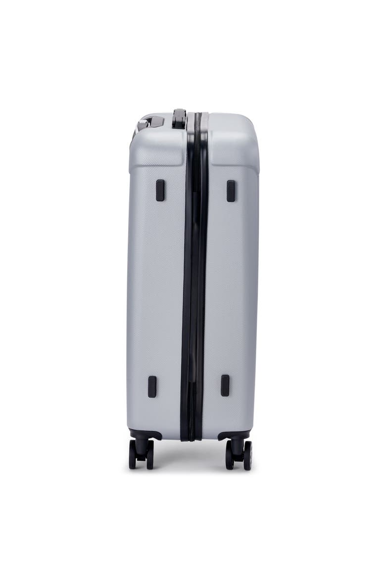 Lotus Upright Suitcase, Alternate, color, Silver