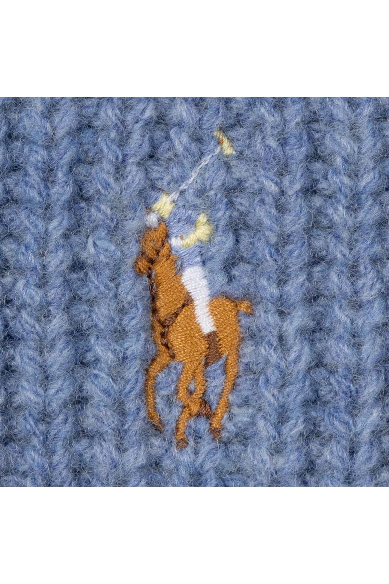 Signature Knit Scarf, Alternate, color, Bastille Blue Hthr