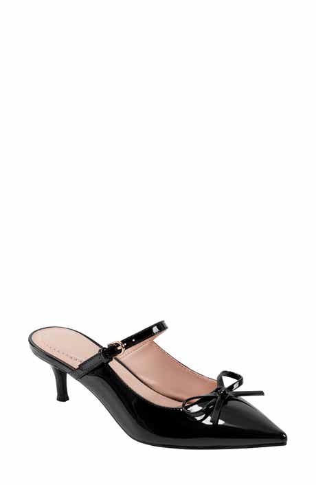 Bandolino Moss Patent Kitten Heel Mule
