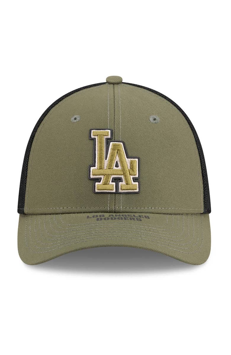 New Era Men's New Era  Olive Los Angeles Dodgers 2026 Armed Forces Day 39THIRTY M-Crown Flex Hat, Alternate, color, Olive