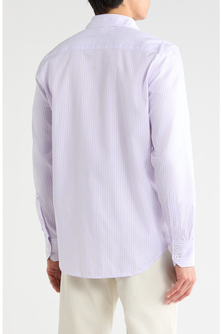 Washburn Stretch Cotton Button-Up Shirt, Alternate, color, PURPLE