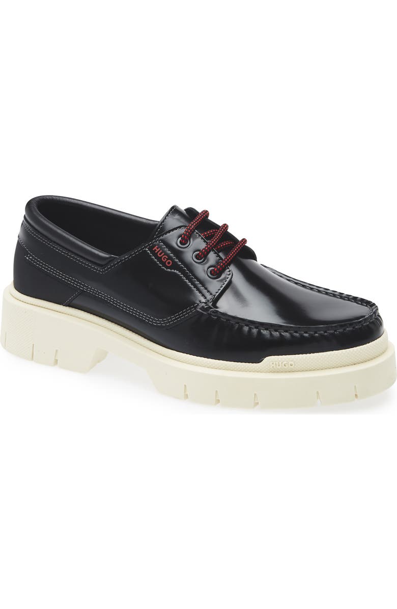 BOSS Denzel Platform Boat Shoe, Main, color,
