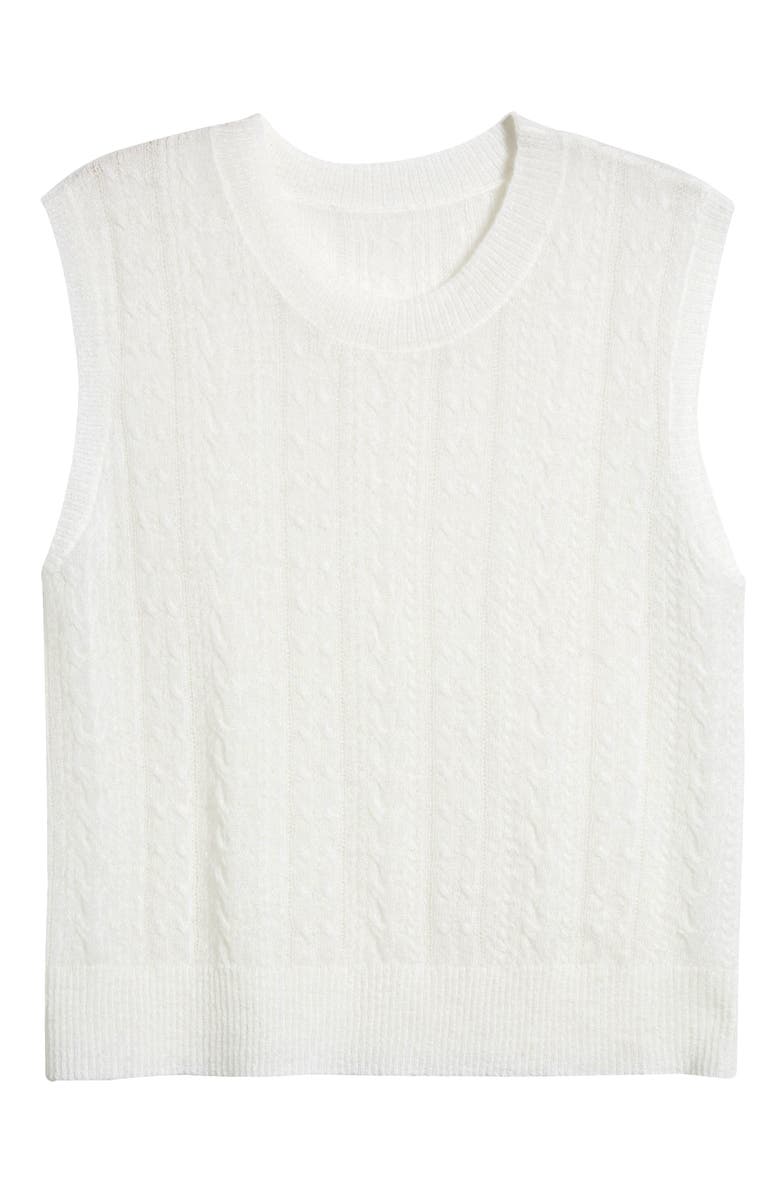 rag & bone Kyle Cable Sweater Vest, Alternate, color,