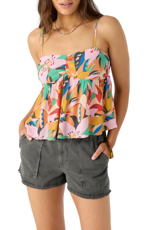 Reeta Cabana Floral Babydoll Camisole