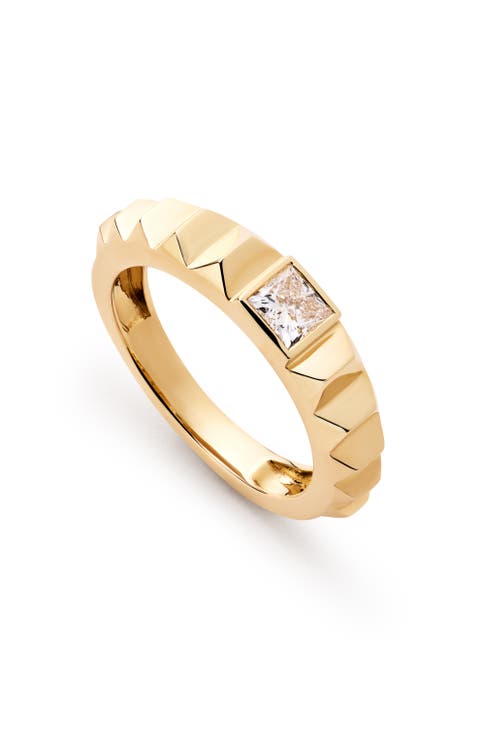 Solid Yellow Gold - Diamond Astrid Ring