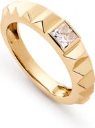 Ana Luisa Solid Yellow Gold - Diamond Astrid Ring