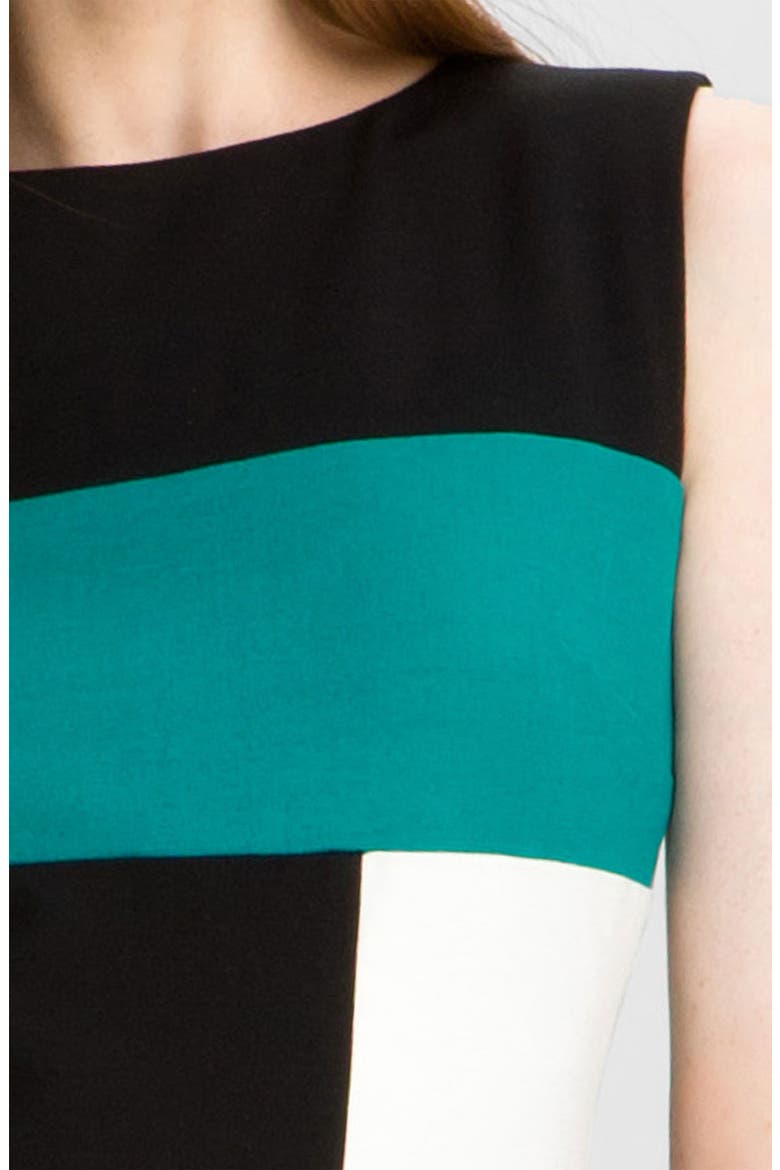 Sleeveless Colorblock Dress, Alternate, color, OCEAN TEAL