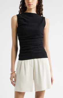 Ruched Sleeveless Top