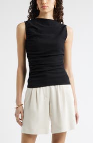 Nordstrom Ruched Sleeveless Top