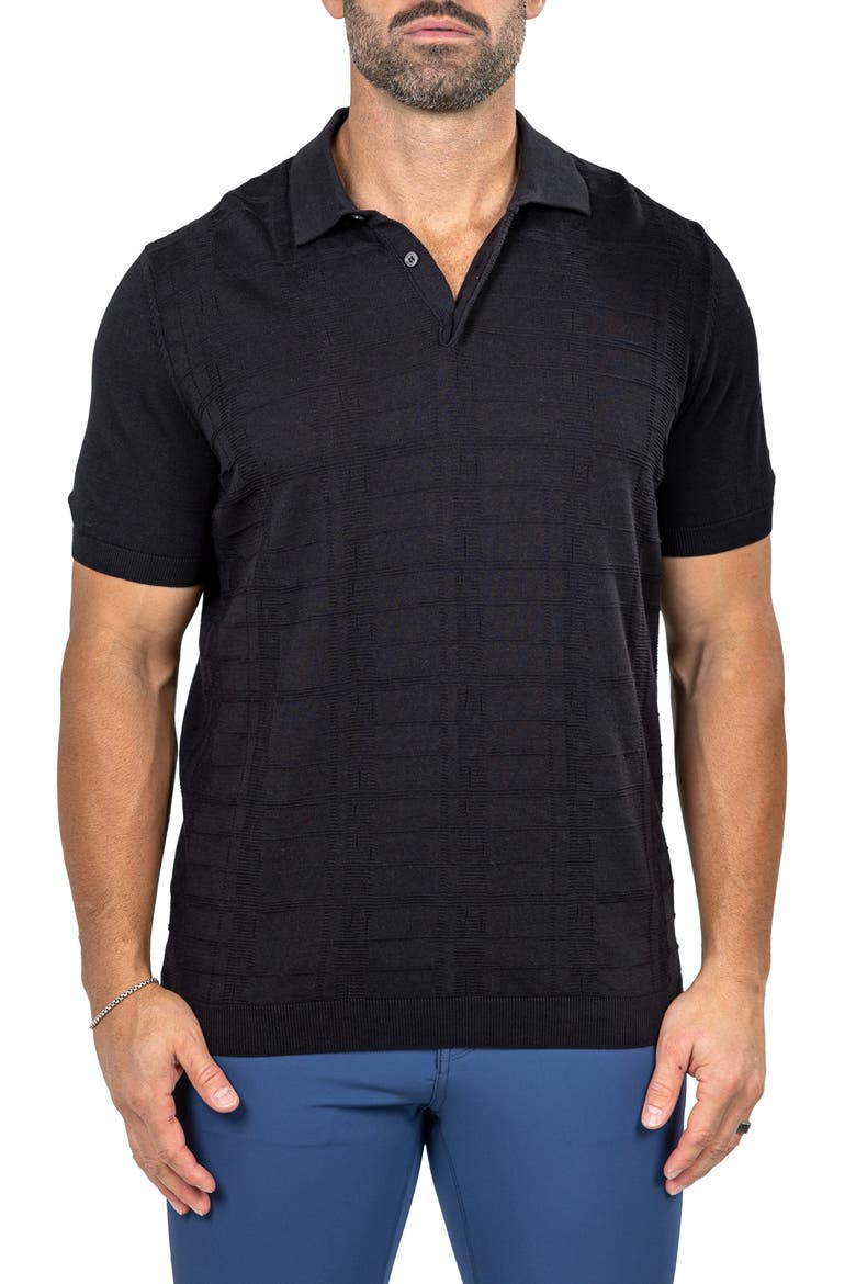Marthy Black Polo, Main, color, BLACK