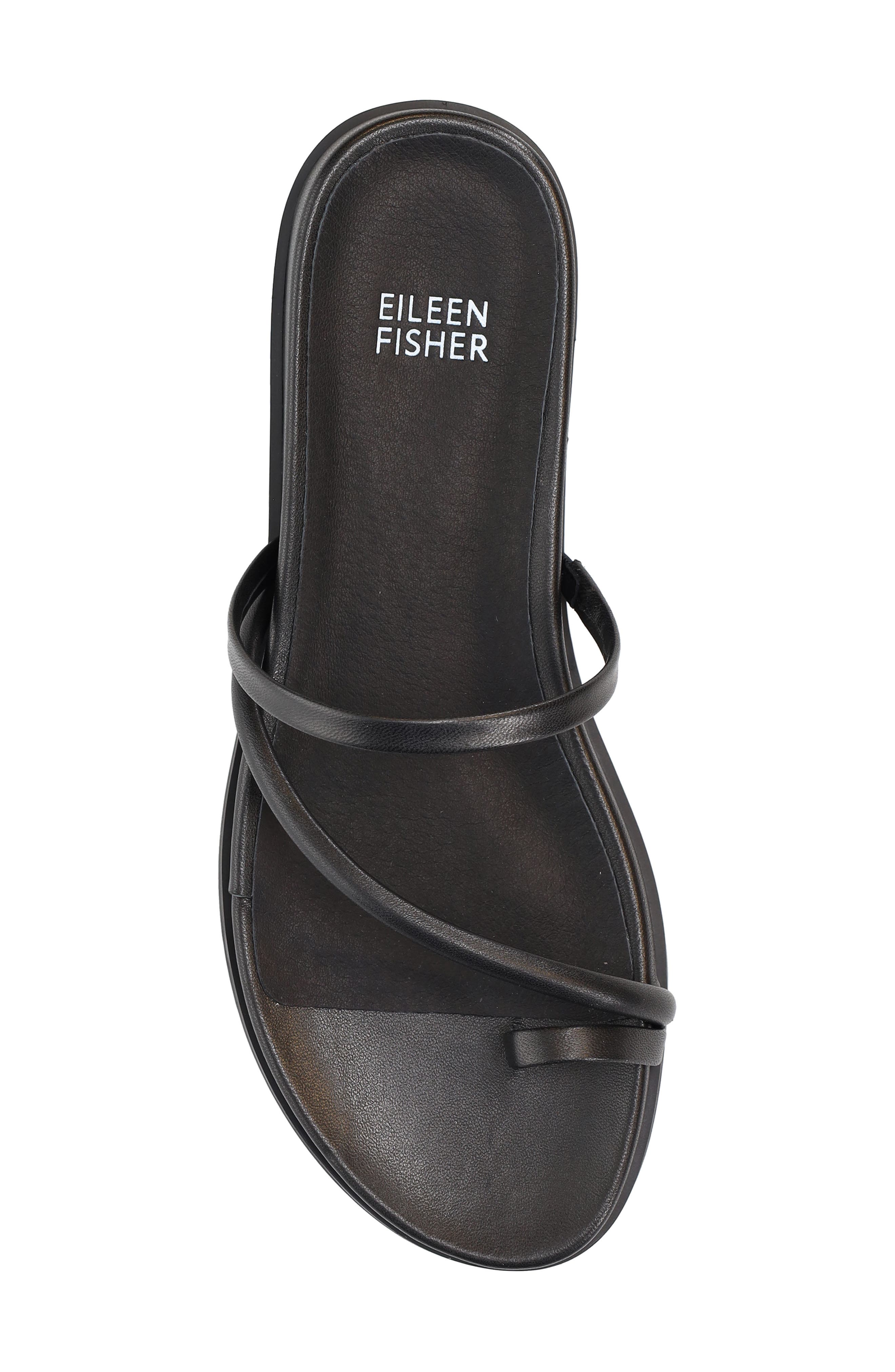 Eileen Fisher Dorado Slide Sandal, Alternate, color, Black
