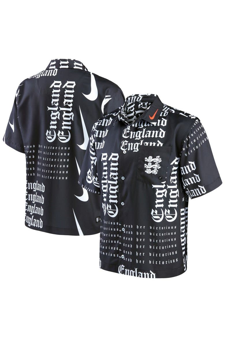 Men's Nike Black England Women's National Team Button-Up Shirt, Main, color, Black