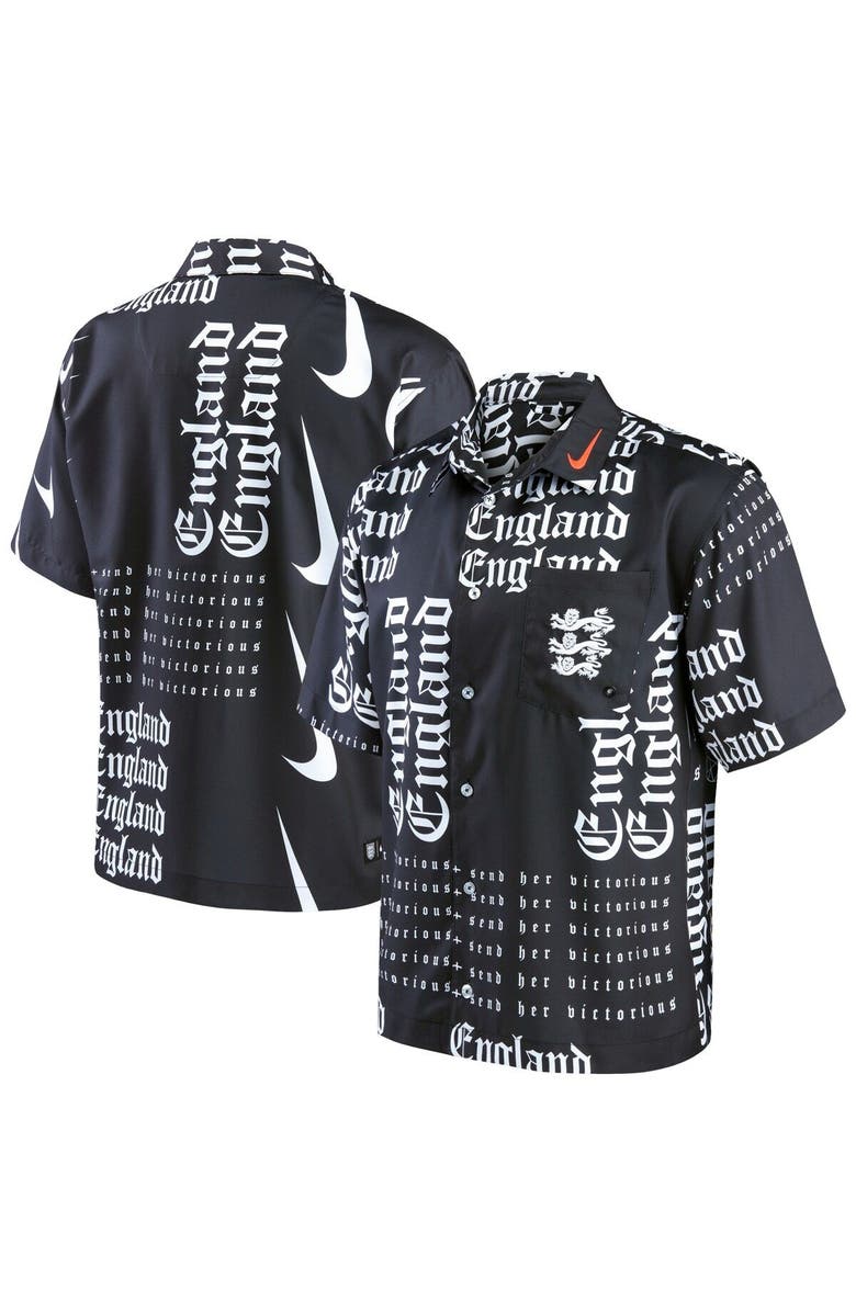 Nike Men's Nike Black England Women's National Team Button-Up Shirt, Main, color, Black