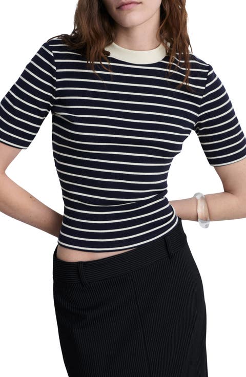 Stripe Cotton T-Shirt