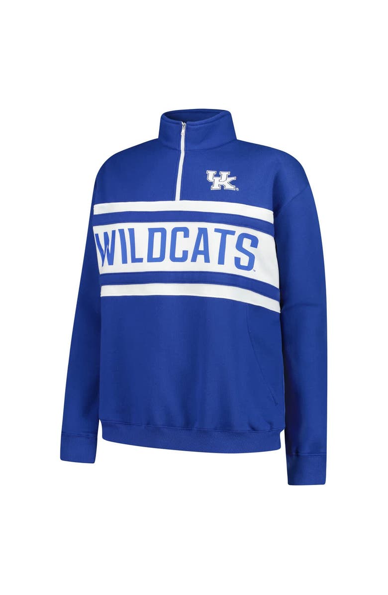 FANATICS Women's Fanatics Royal/White Kentucky Wildcats Plus Size Quarter-Zip Pullover, Alternate, color, Royal