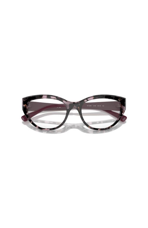 Vogue Eyewear 53mm Irregular Optical Glasses In Brown