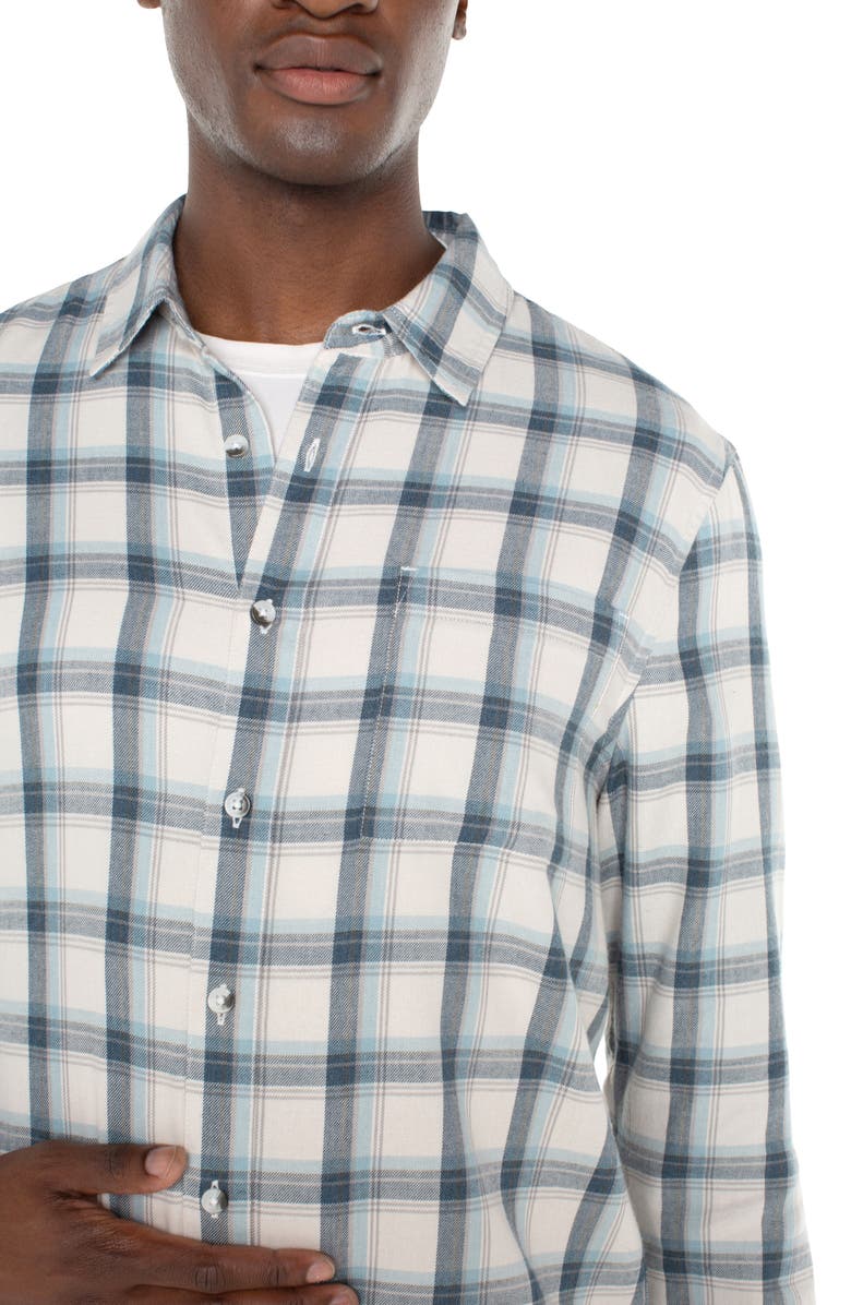 Liverpool Plaid Button-Up Shirt, Alternate, color,