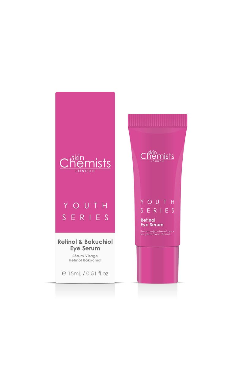 SKINCHEMISTS Youth Series Retinol & Bakuchiol Eye Serum 15ml x 3 Trio Set, Main, color, White