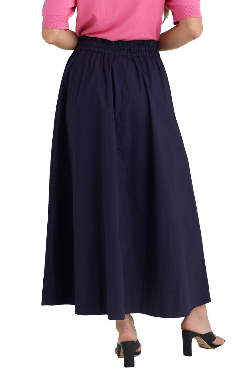 Brave+True Eliza Tie Waist Maxi Skirt, Alternate, color, Navy