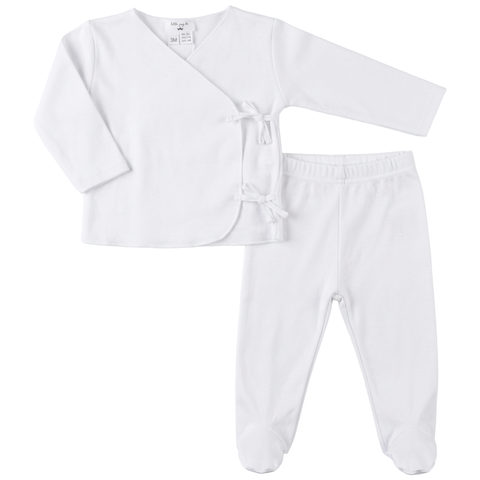 Wrap Front Snap Top & Leggings Two Piece Romper Set