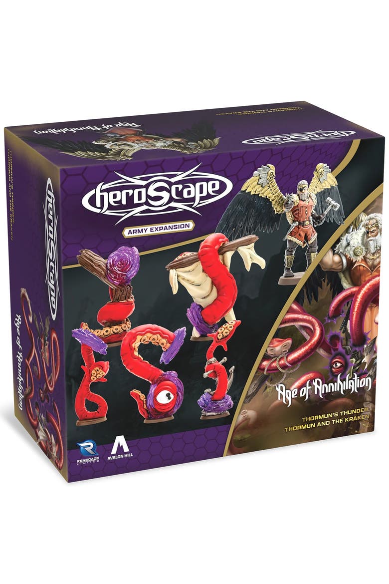 Heroscape Thormun & Kraken Army Expansion Unpainted Miniatures, Main, color, Multicolored