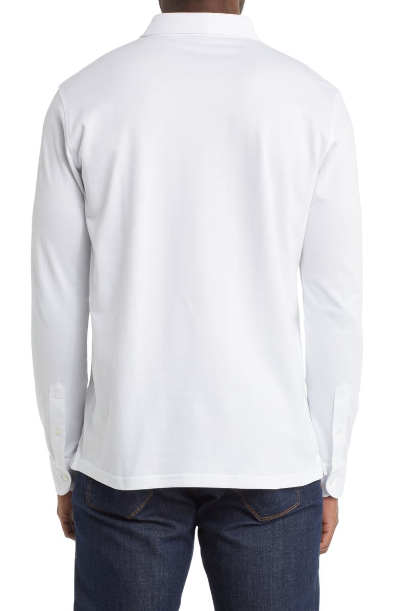 Peter Millar Crown Crafted Long Sleeve Cotton & Linen Polo, Alternate, color,