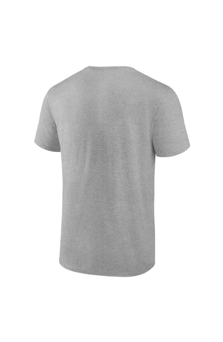 FANATICS Men's Fanatics  Heather Gray Philadelphia Eagles Distressed Throwback Logo T-Shirt, Alternate, color, 