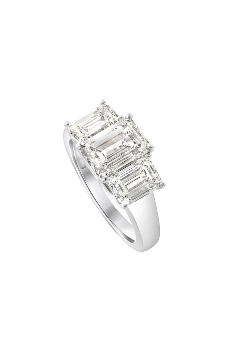 Bliss Diamond 3.55Ct TW Emerald Cut Three Stone Engagement Ring 14k Gold Lab Grown, Alternate, color, 