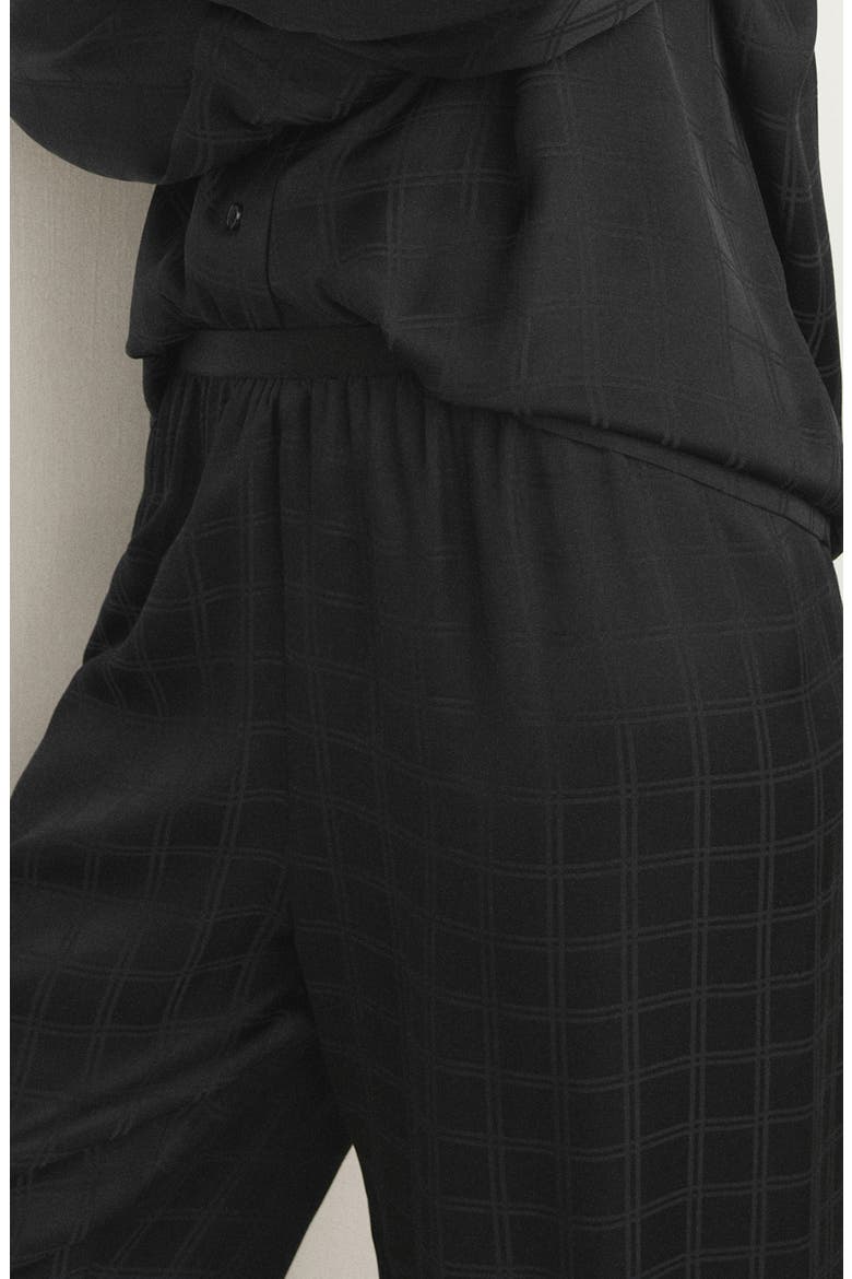 Check Pajama Pants, Alternate, color, BLACK