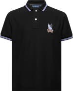 Psycho Bunny Kids' Dante Pima Cotton Piqué Polo
