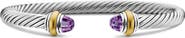 David Yurman Classic Cable Bracelet in Sterling Silver with 14K Yellow Gold, 5mm