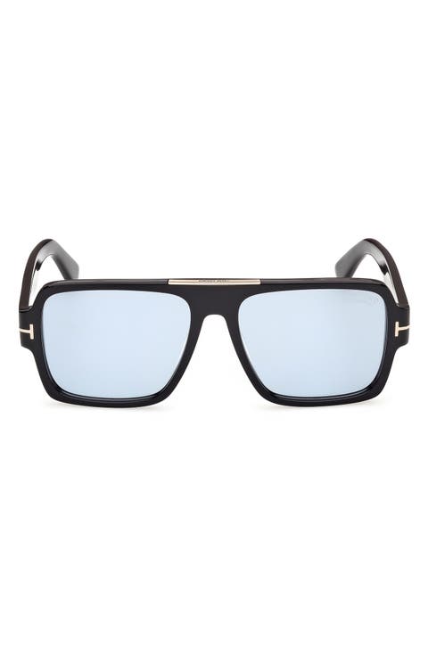 Sean 57mm Photochromic Navigator Sunglasses
