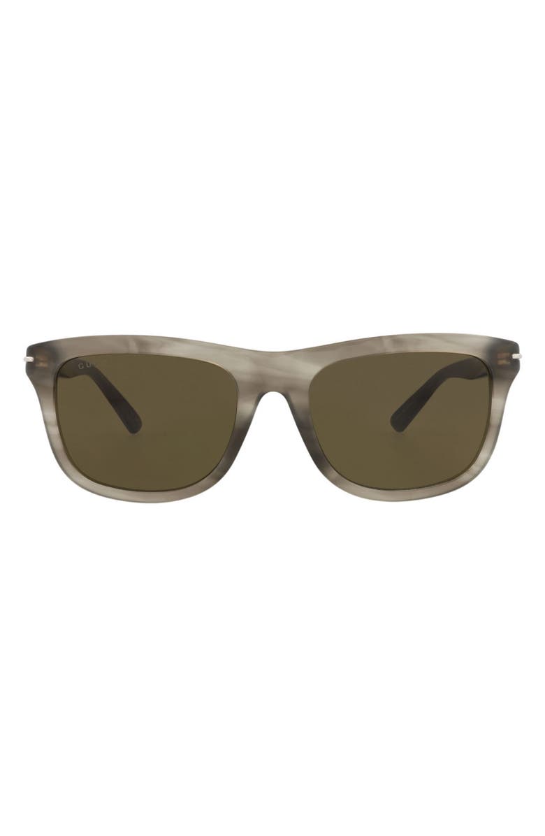 Gucci 55mm Square Sunglasses, Main, color, Havana Havana Brown