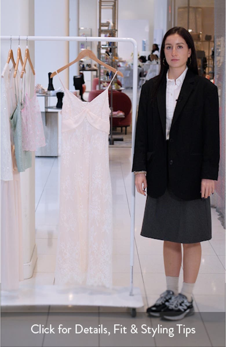 Giselle Lace & Chiffon Gown, sales video thumbnail