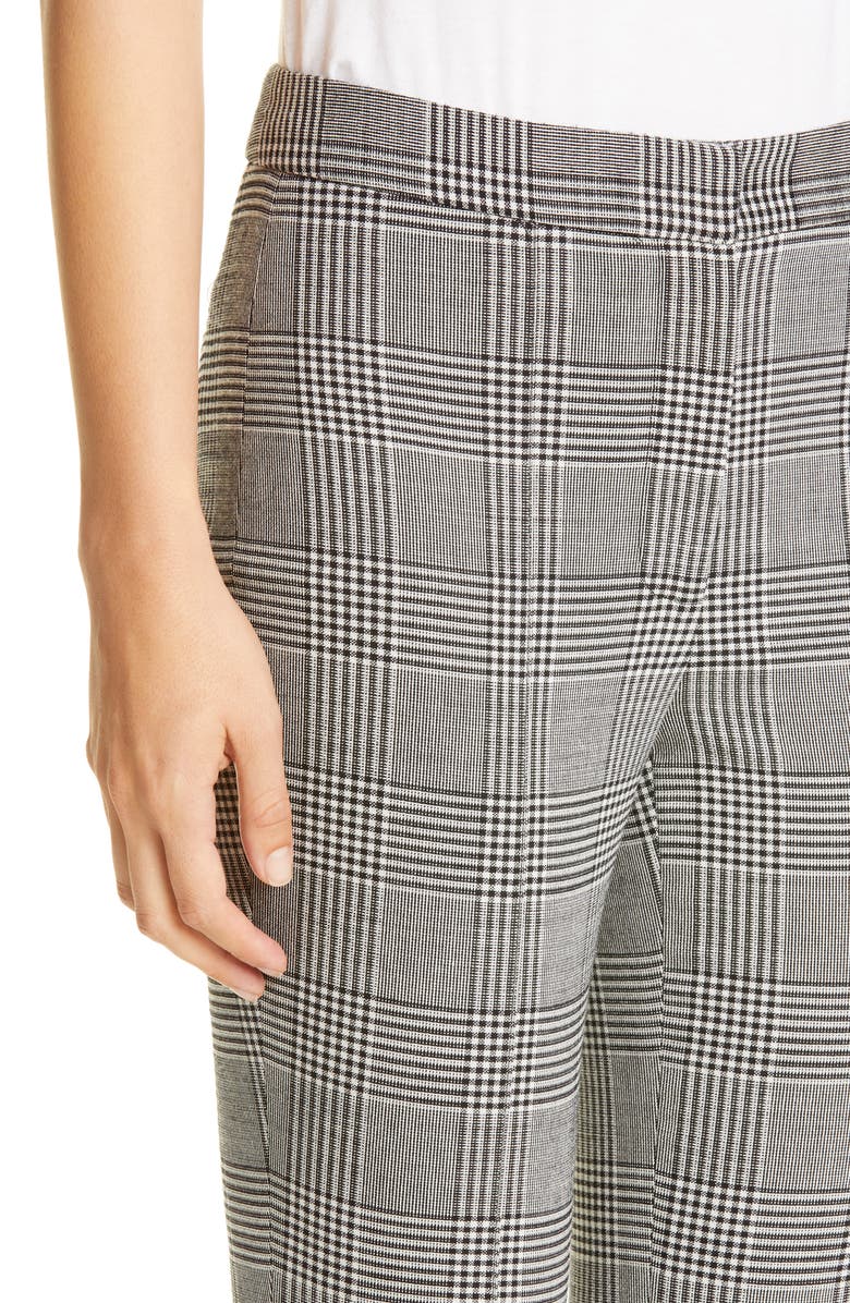 Adam Lippes Plaid Double Face Cigarette Pants, Alternate, color, 