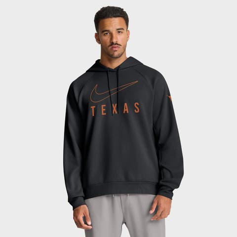 Men's Nike Black Texas Longhorns Premium Raglan Performance Pullover Hoodie