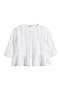 Bobbi Lace Trim Peplum Top