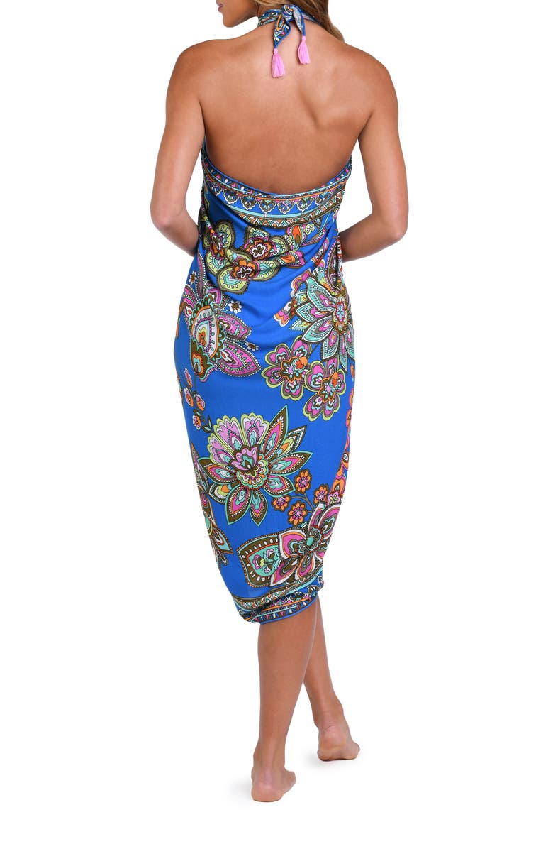 Sunshine 79 Beatnik Blossom Pareo, Alternate, color, Pacific Blue