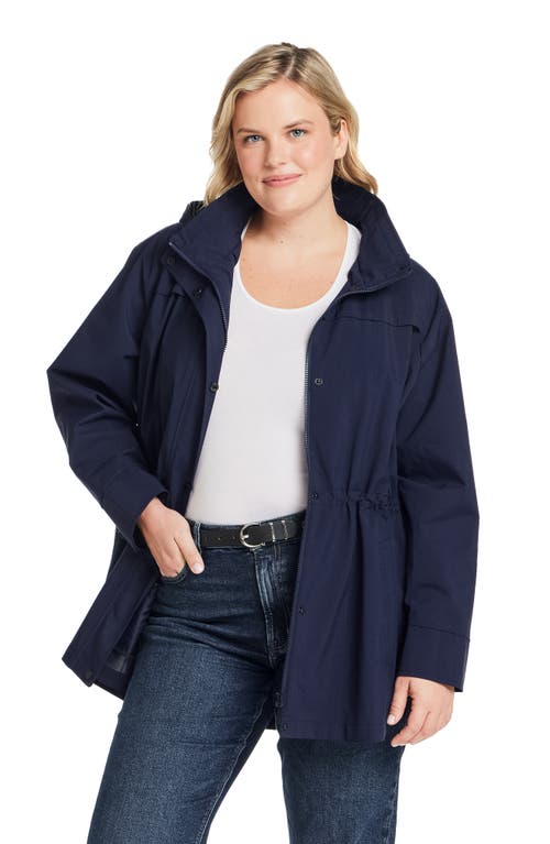 Gallery Packable Water Resistant Jacket In Blue