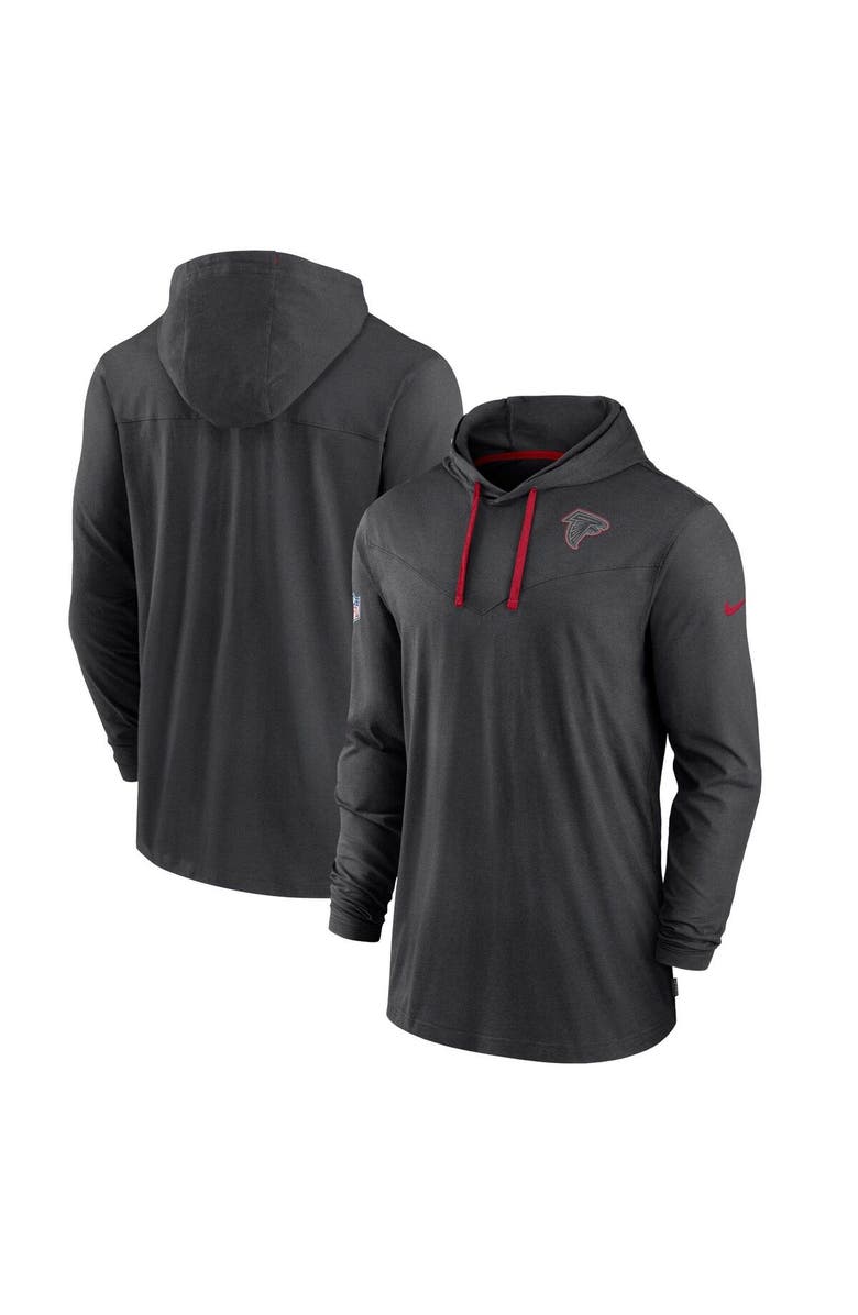 Nike Men's Nike Black Atlanta Falcons Sideline Pop Performance Pullover Long Sleeve Hoodie T-Shirt, Main, color, 