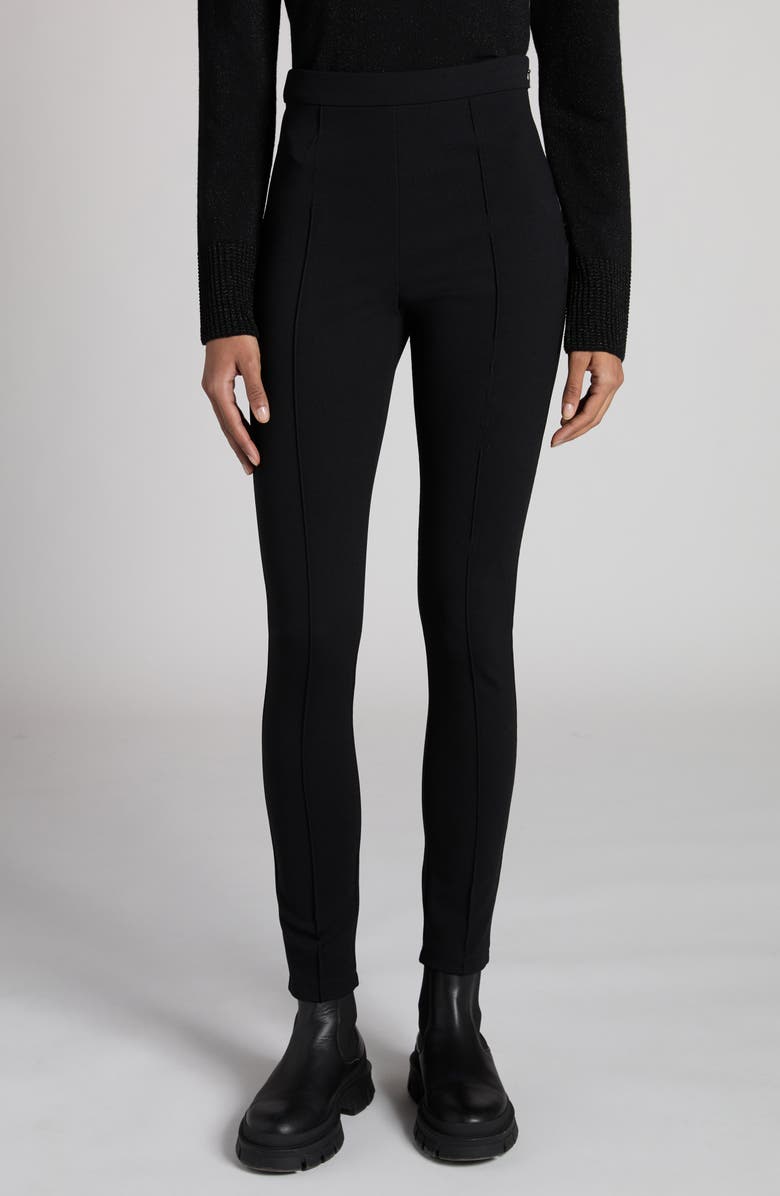 Moncler Pintuck High Waist Leggings, Main, color, 