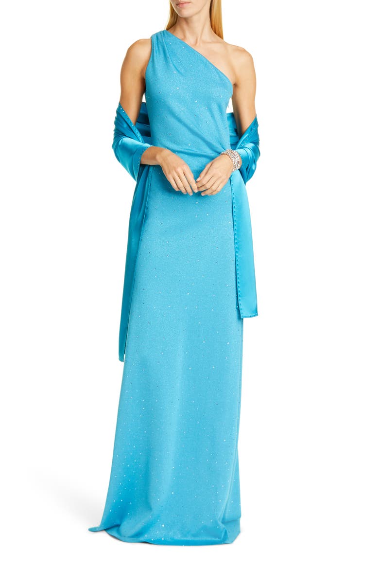 Liquid Satin Wrap, Main, color, CERULIAN