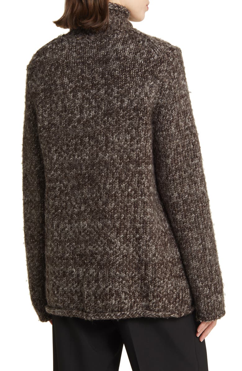 COS Marled Wool Turtleneck Sweater, Alternate, color, 