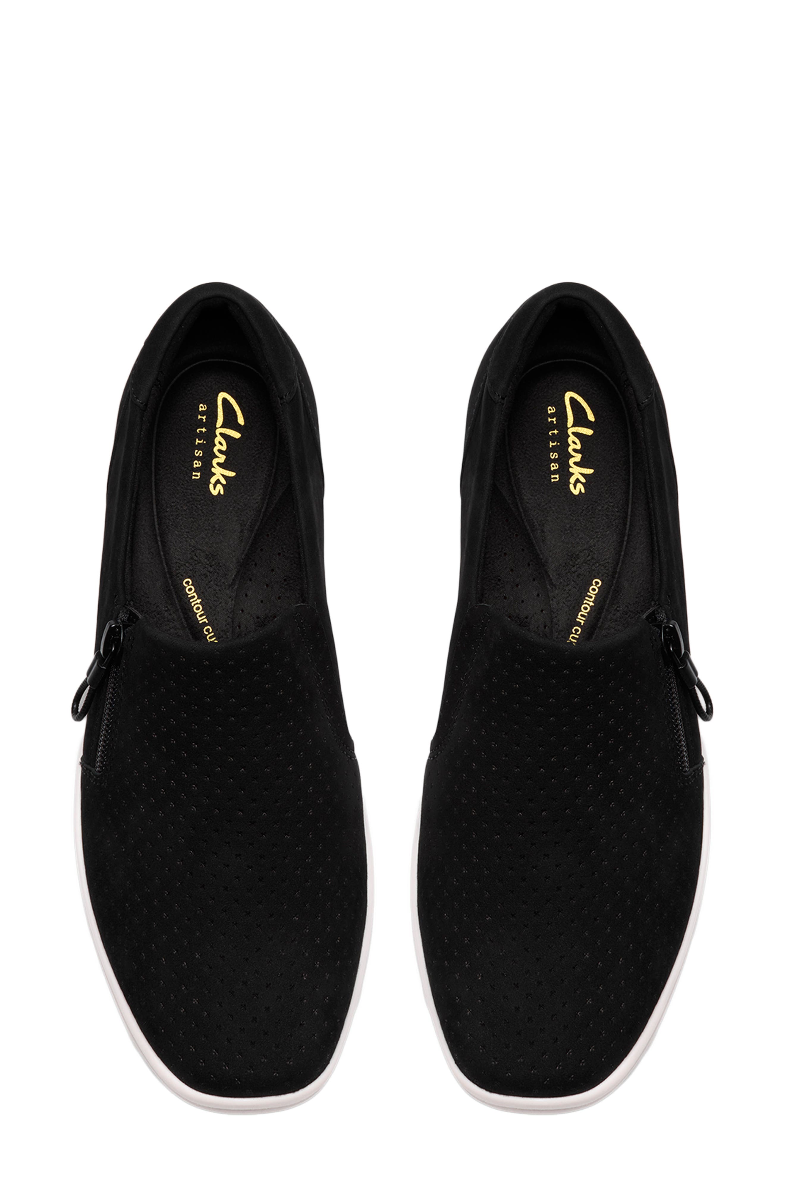 Clarks<sup>®</sup> Lynell Sky Sneaker, Alternate, color, Black Nubuck