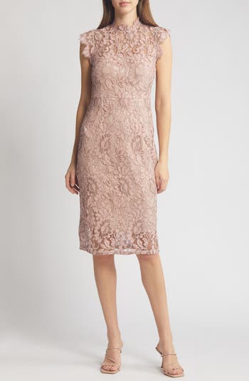 Eliza J Illusion Lace Sheath Dress Nordstrom