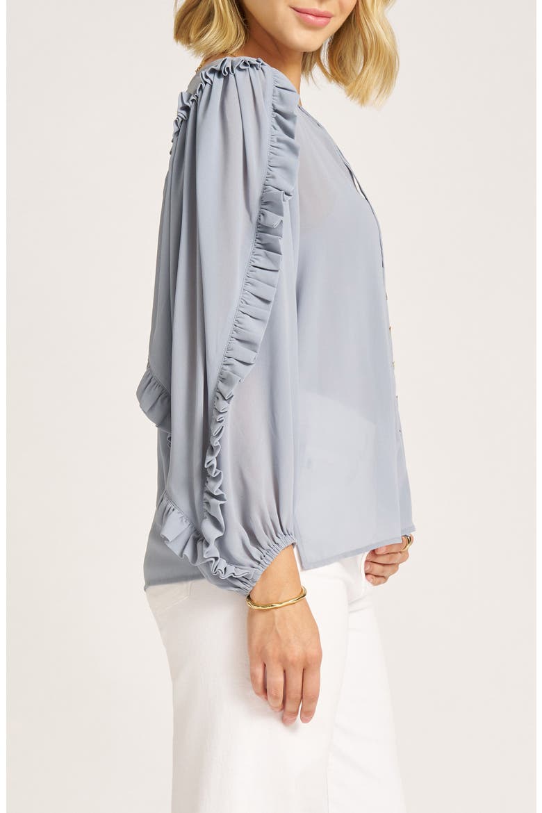 Tawny Button-Up Shirt, Alternate, color, SMOKE