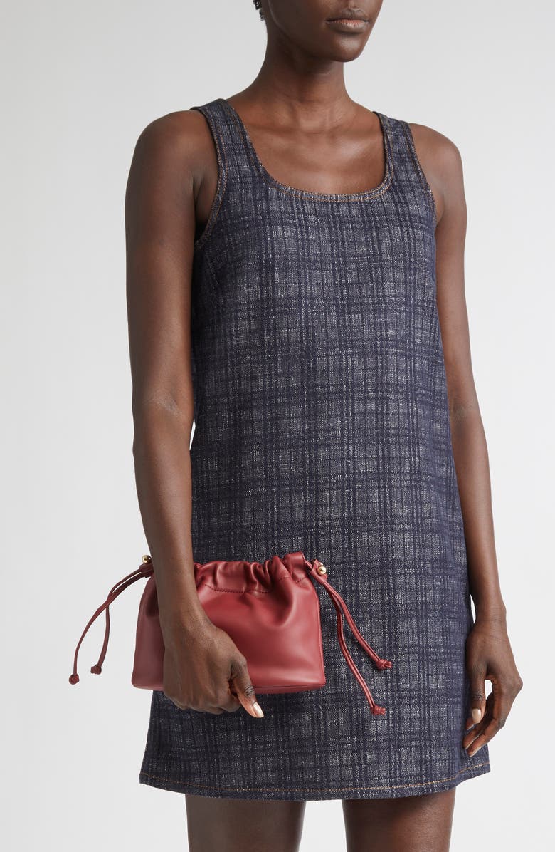 Strathberry Drawstring Leather Crossbody Bag, Alternate, color, Oxblood
