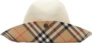 Burberry Check Brim Tropical Gabardine Hat